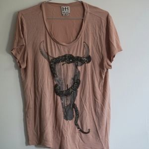 Haute Hippie beaded tee